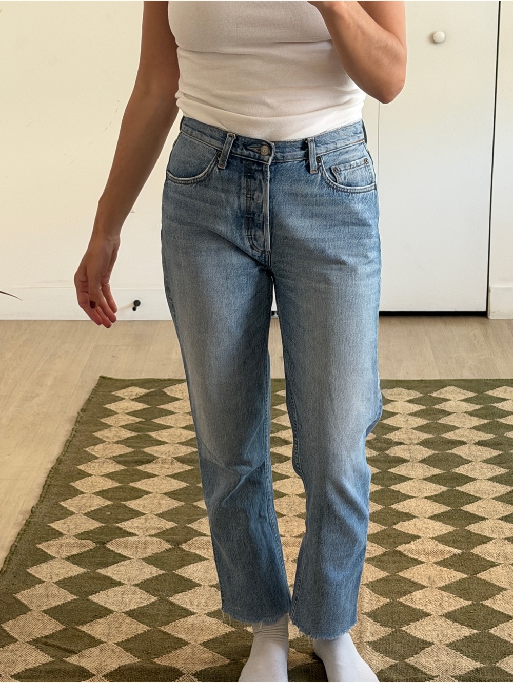 Boyish Boot Cut Jeans in Light Blue Wash